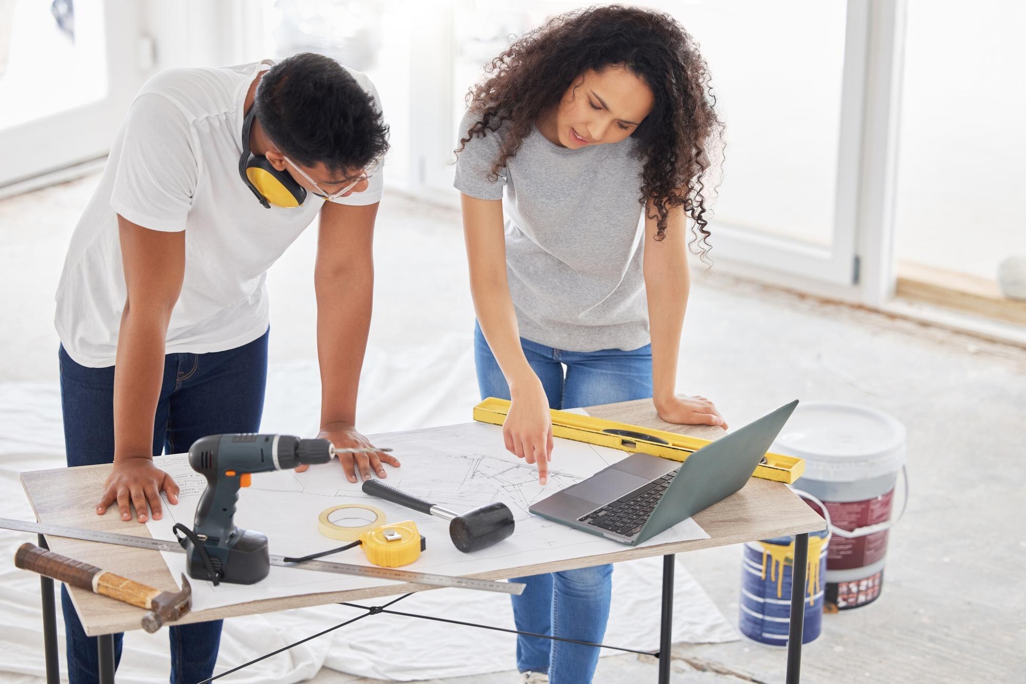 ANTONIO RULL CAPLLOCH -  - maintenance renovation blueprint with couple their new home together remodeling project construction